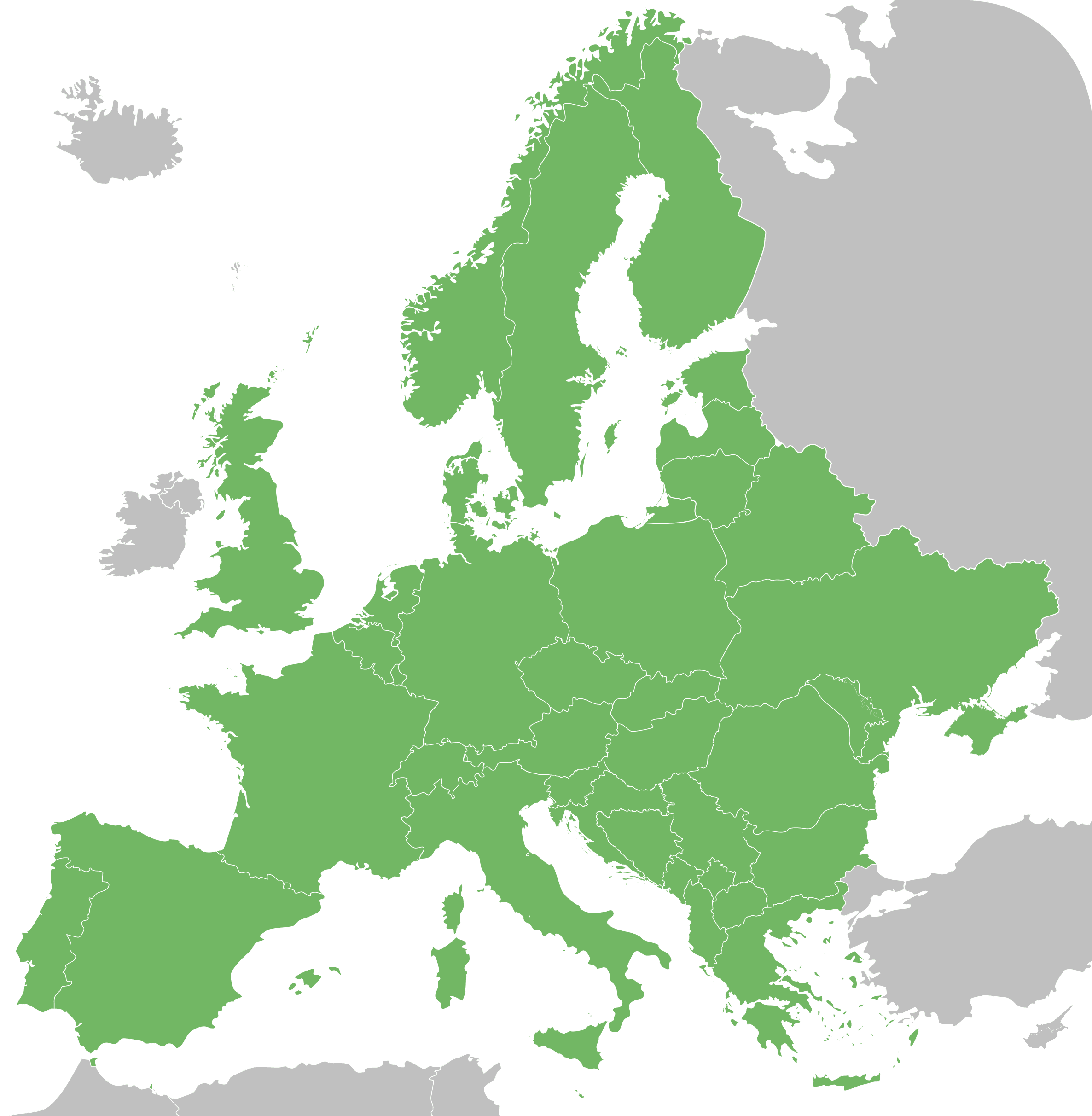 Europe map